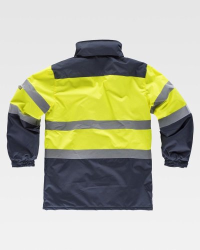 Parka impermeabile imbottito certificato alta visibilità