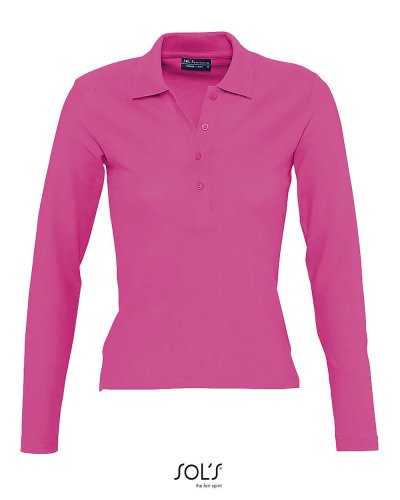 Polo lunga Podium Rosa Flash