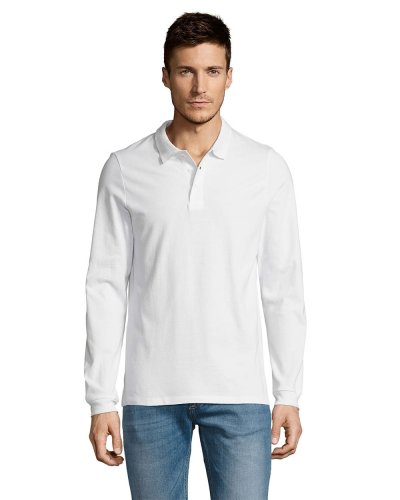 Polo manica lunga Winter II Bianco
