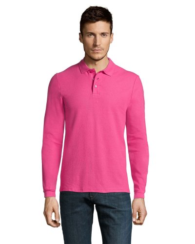 Polo manica lunga Winter II Rosa Flash