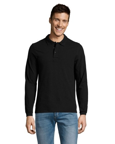 Polo manica lunga Winter II Nero