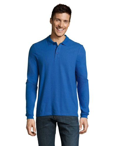 Polo manica lunga Winter II Blu Royal