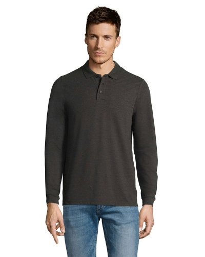 Polo manica lunga Winter II Antracite Melange