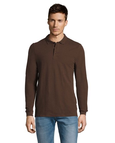 Polo manica lunga Winter II Cioccolato