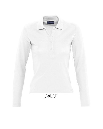 Polo lunga Podium Bianco
