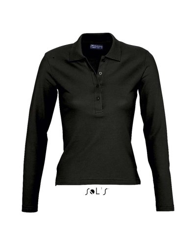 Polo lunga Podium Nero
