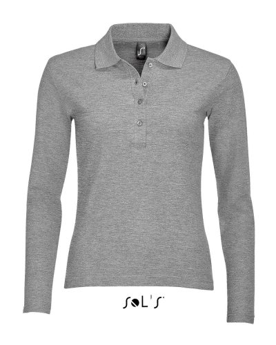 Polo lunga Podium Grigio Medio Melange