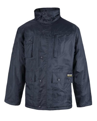 Parka imbottito impermeabile con elastico in vita NAVY