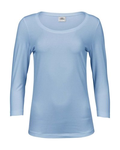 T-shirt donna maniche 3/4 Stretch Light Blue