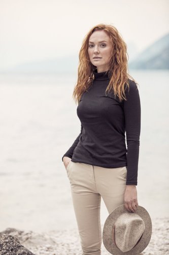 Maglia Dolcevita Donna Ezel Slim 100% Cotone