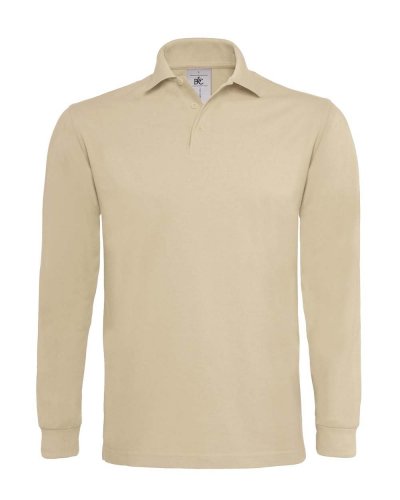 Polo maniche lunghe Heavymill Sand