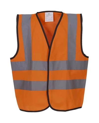 Gilet bambino Fluo 2 Band + Brace Hi-Vis-Orange
