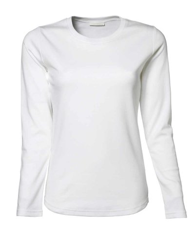 T-shirt donna manica lunga White
