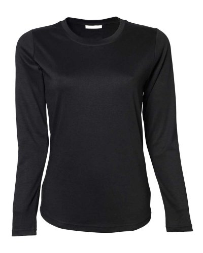 T-shirt donna manica lunga Black
