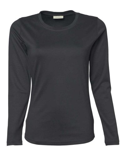 T-shirt donna manica lunga Dark Grey