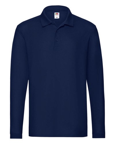 Polo Premium manica lunga Navy