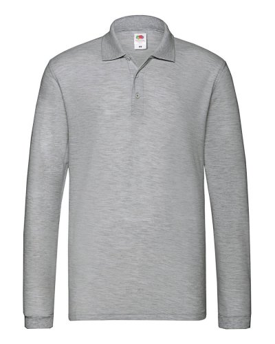 Polo Premium manica lunga Athletic Heather