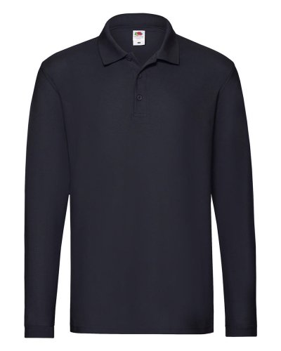 Polo Premium manica lunga Deep navy