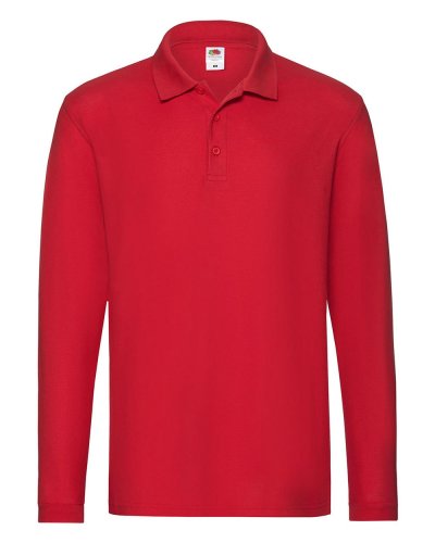 Polo Premium manica lunga Rosso