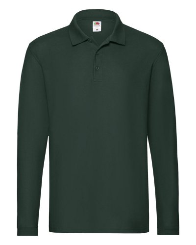 Polo Premium manica lunga Forest green