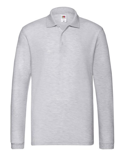 Polo Premium manica lunga Ash