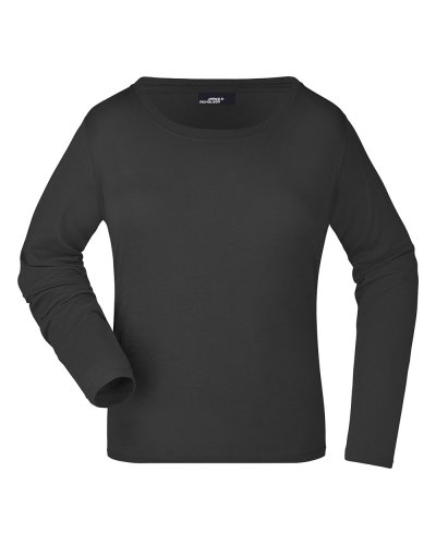 T-shirt donna maniche lunghe medium Black