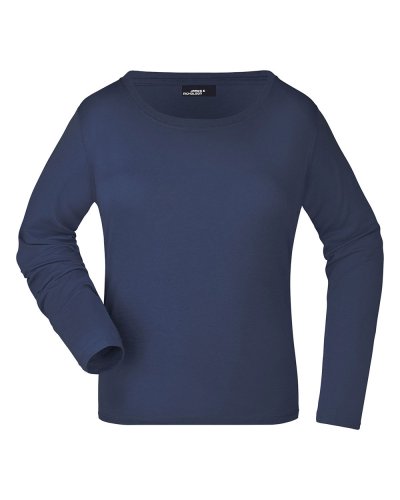 T-shirt donna maniche lunghe medium Navy