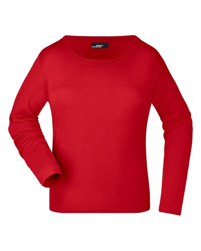 T-shirt donna maniche lunghe medium Red