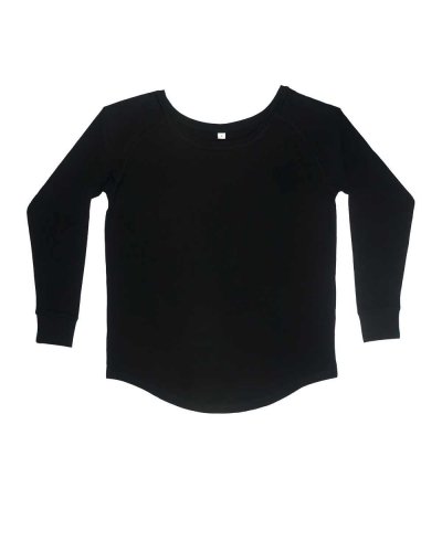 Women's Loose Fit Long Sleeve T Nero