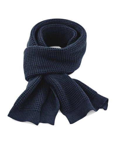 Sciarpa in maglia Classic Waffle French navy