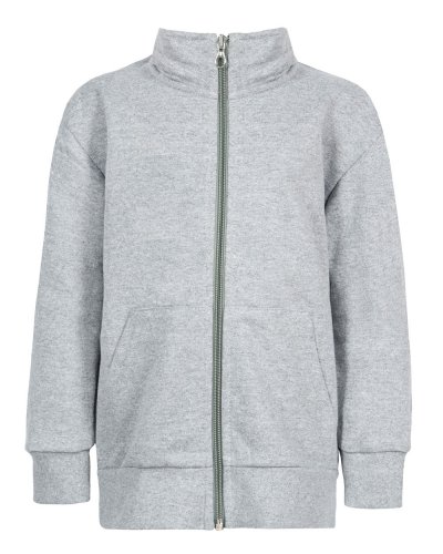 Felpa bambino con zip Attiva Cenere