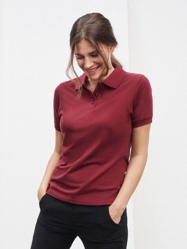 Polo Donna  100% Cotone, Regular Fit, Manica Corta, 195g
