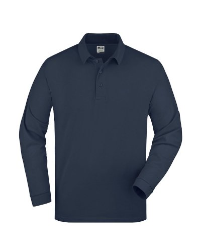 Polo piquè manica lunga Polo piquè manica lunga - James & Nicholson Navy