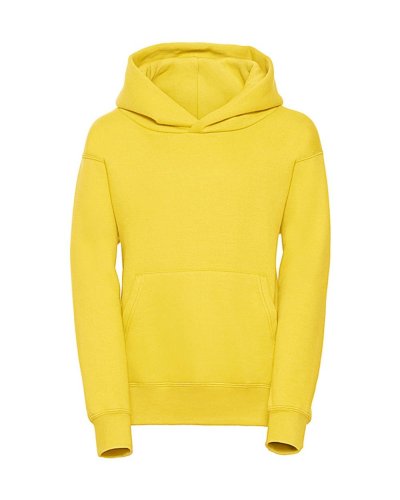Felpa bambino con cappuccio e tasca a marsupio Giallo