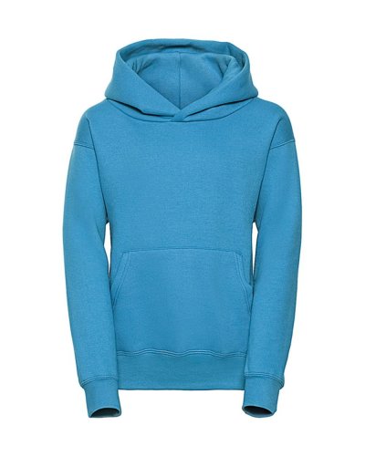 Felpa bambino con cappuccio e tasca a marsupio Turquoise
