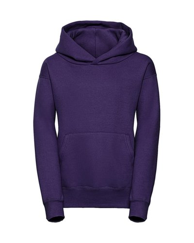 Felpa bambino con cappuccio e tasca a marsupio Purple