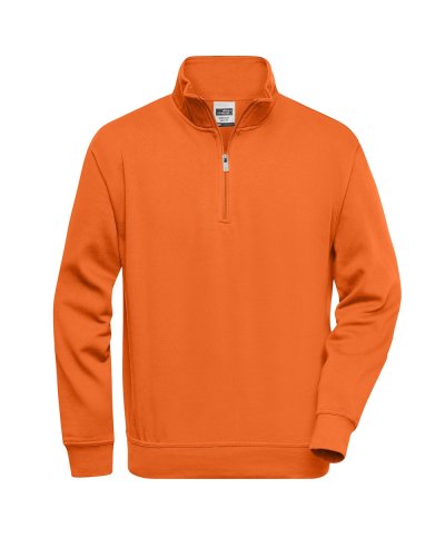 Felpa Workwear 1/2 zip Orange