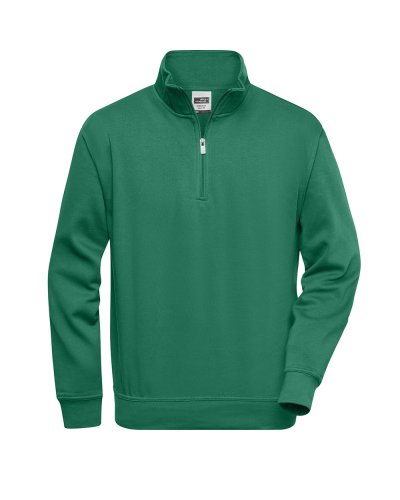 Felpa Workwear 1/2 zip Dark Green