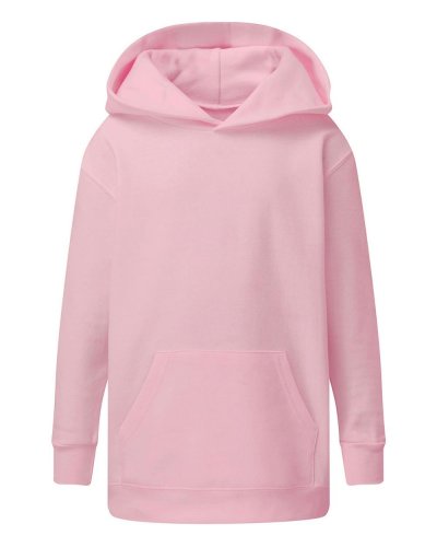 Felpa regular bambina con cappuccio Pink
