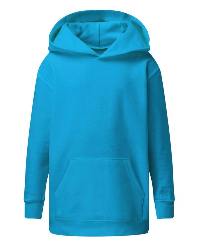 Felpa regular bambina con cappuccio Turquoise