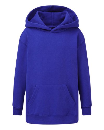 Felpa regular bambina con cappuccio Royal Blue