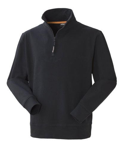 Felpa da lavoro con zip Grabby Nero
