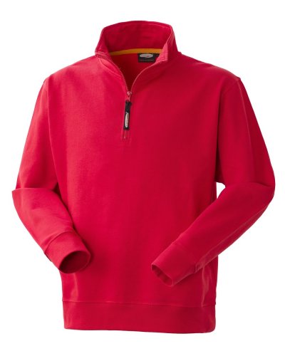 Felpa da lavoro con zip Grabby Rosso
