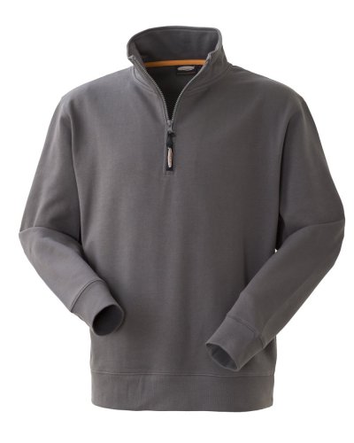 Felpa da lavoro con zip Grabby Grigio