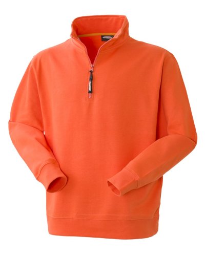 Felpa da lavoro con zip Grabby Arancio