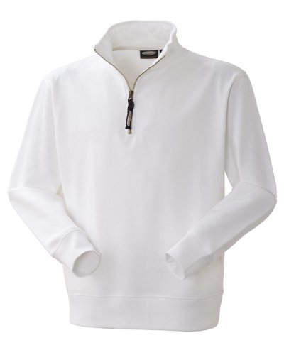 Felpa da lavoro con zip Grabby Bianco