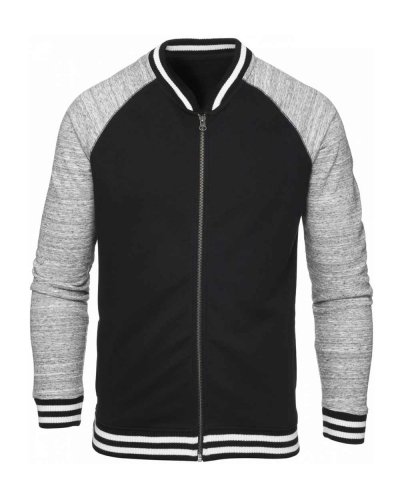 Felpa Study donna Black/Slub Heather Grey