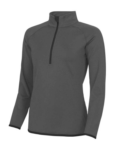 Felpa da donna1/2 zip Charcoal/Jet Black