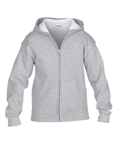 Felpa bambino con cappuccio e cerniera intera