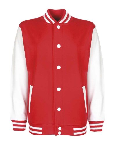 Junior Varsity Jacket Fire Red/White